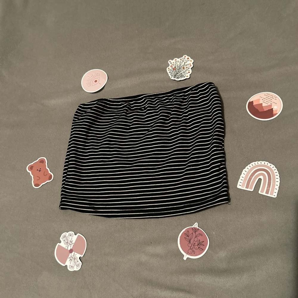striped tube top!!